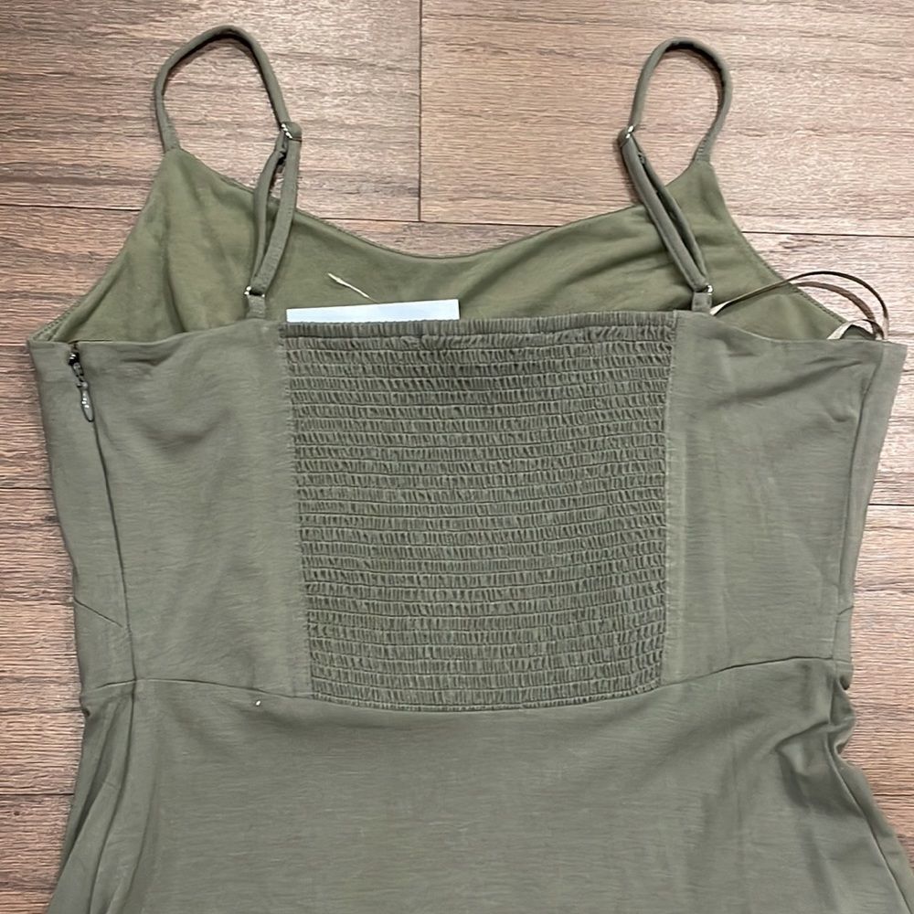NWT LOFT Petite Green Midi Dress - Size 0P - Picture 4 of 9